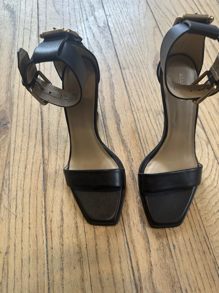 Sandalia All Saints Noir Tacones Cuero Negro 9 Foto 2 de 4