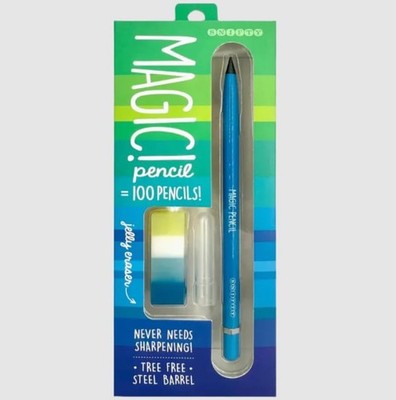 SNIFTY Magic Pencil and Eraser Set Blue Plastic Writing Tool for School Use