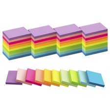 50 Pads Sticky Notes 1.5x2, 10 Colors Self Sticky Notes, Sticky Pads, Recycla...