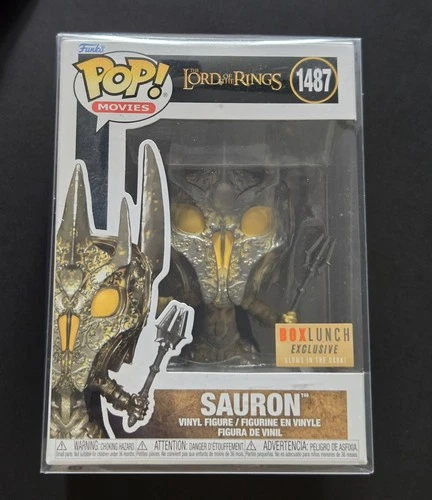 Funko Pop! Movies Lord Of The Rings SAURON 1487 GITD Box Lunch Excl W/ Protector