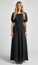 Lulus Cutout Tie-Waist Maxi Silhouette, Black, Womens Size Small