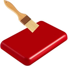 Cheese Wax Block 2.2 lb Red Wax for Cheese Making Brush 