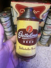 Gettelman Cone top Beer Can Gettelman brewing co Milwaukee Wi Old Vintage