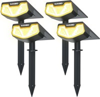 Solarlampen AußEn Garten 32 LED IP65 Wasserdicht 3000K Warmweiß 4 StüCk