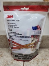 3M 051128-54454 Bag of 100 Wire Connectors, T/R+, Super Tan FNFP