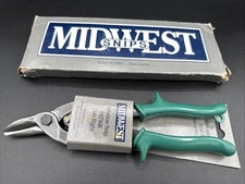 Midwest Aviation Snips Right Cut 18ga. Steel Tin snip P6716R MADE IN USA NOS