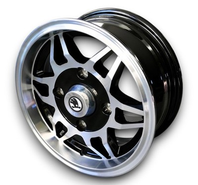 Jupiter Style Leichtmetallfelge schwarz für Skoda 1000 MB 5,5x13 ET 23