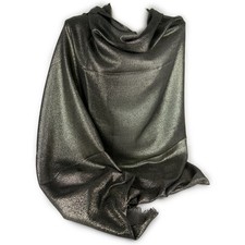 Stola cerimonia glitter nera oro elegante foulard coprispalle scialle ijab