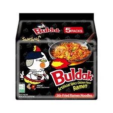 Samyang Buldak Spicy Ramen, Hot Chicken Ramen, Korean Stir-Fried Instant Noodle,
