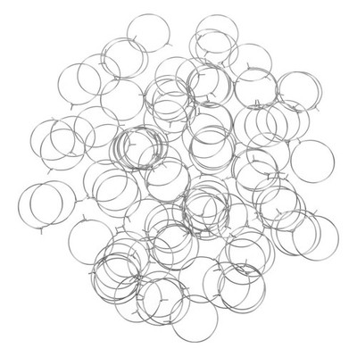  100 Pcs Goldfarbener Charm-Ring Ohrringkomponenten Haken Ohrbefund