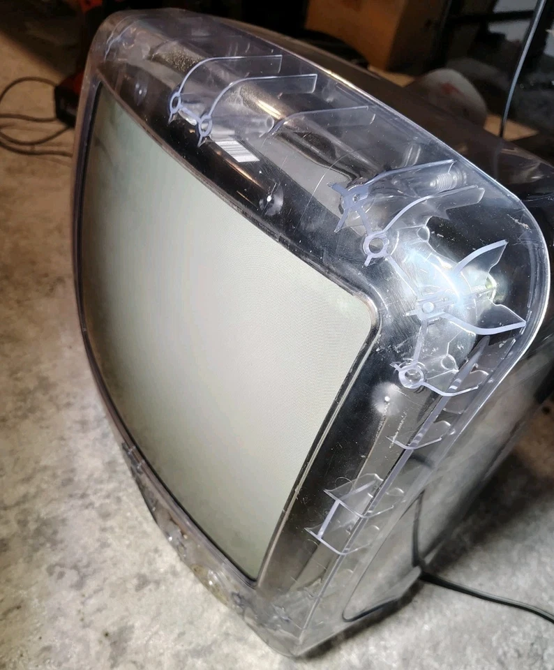 KTV 13CLR-AT-NS Clear 13" Secure View CRT Jail TV, Tested, Excellent Condition - Image 2 of 4