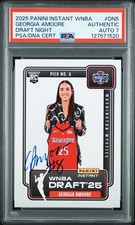 2025 Panini Instant WNBA Draft Night DN5 ROOKIE  Signed Georgia Amoore PSA 7