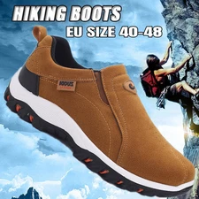 Men's Slip on Athletic Shoes Outdoor Sports Hiking Shoes Casual Walking Sneakers