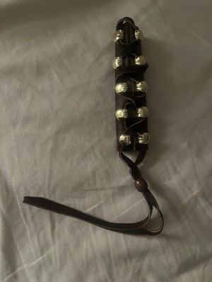 NATIVE AMERICAN BROWN LEATHER WRAP HAIR TIE new 