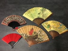 Sortiment China F&auml;cher, 4er Set (nur Deko, Druck)/2-CH