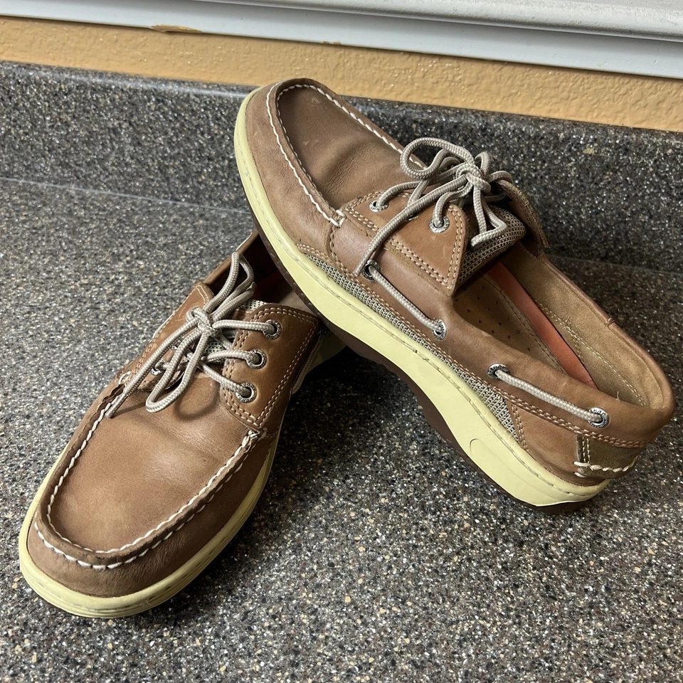 Sperry Boat Shoes Mens Size 9 Brown 2-Eye Comfort Casual Walking Driving Slip On - Image 2 of 4