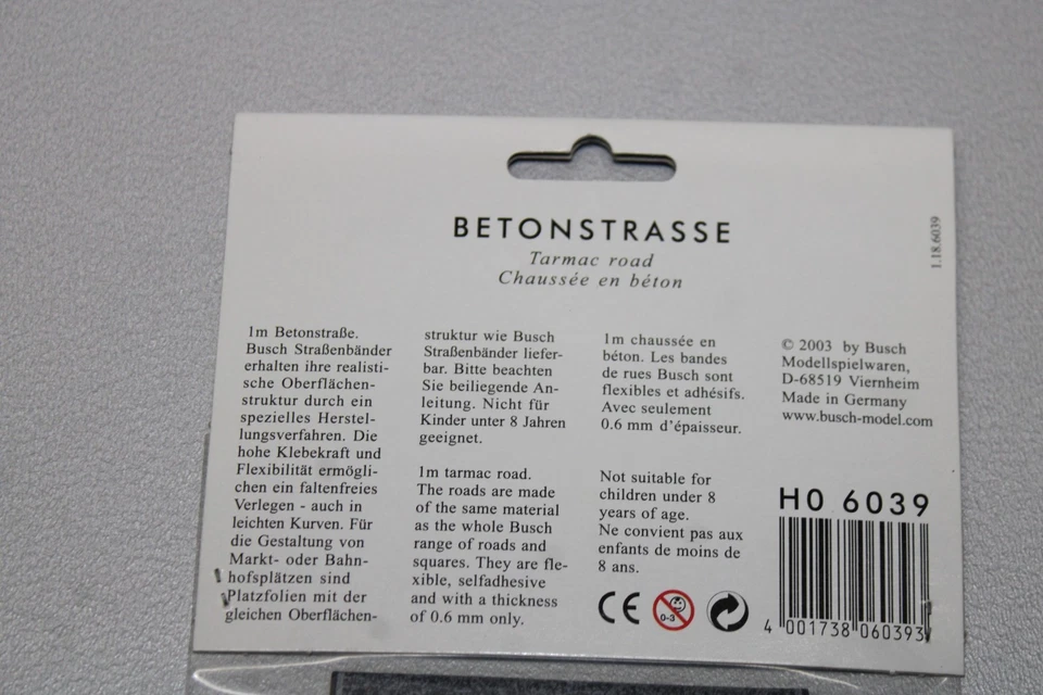 Busch 6039 Betonstrasse Spur H0 OVP - Bild 3 von 3