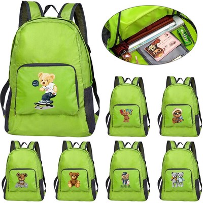 Schulrucksack Faltbarer Rucksack Outdoor Falttasche für Herren & Damen Reise