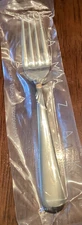 LINDI Gold Accent Yamazaki Stainless Unused Flatware Salad Fork 6 5/8" Patrick