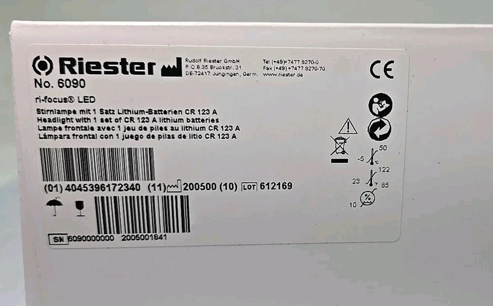 Riester 6090 Alemania Ri-Focus LED Examen Luz Faro Quirúrgico Médico Faro Foto 4 de 4