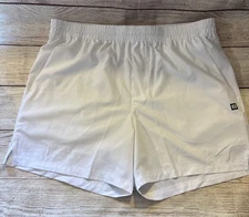 Men’s Size L White Layer 8 Active Tech Workout Quick Dry Shorts New Without Tags