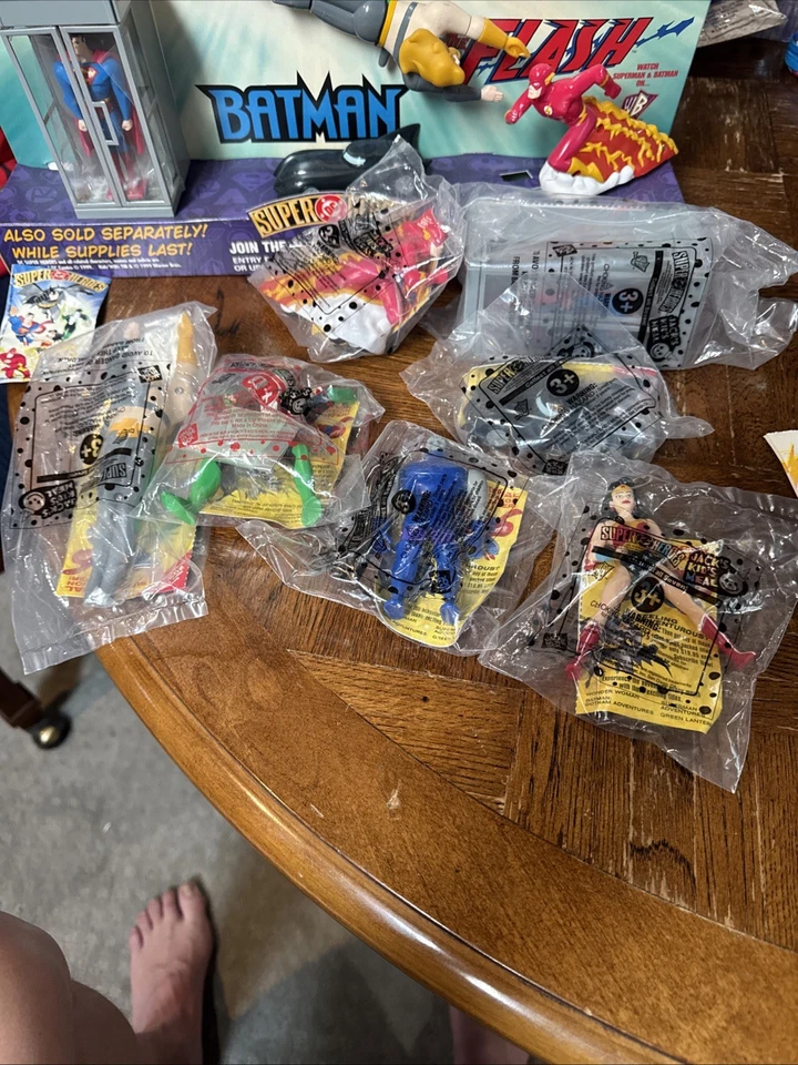 Rare Super Heroes Jack In The Box Display +All Seven Still In The Package & Bag - Image 3 of 4