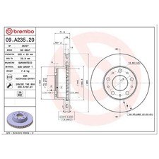 2x Bremsscheibe vorne für Mazda 6 GG GY | 26207381