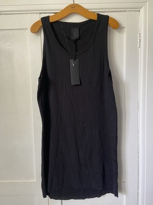 Thom Krom schwarzes T-Shirt-Kleid neu mit Etikett Large  