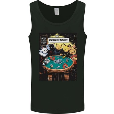 Lustig Katze Poker How Much Is The Fisch Herren Tanktop
