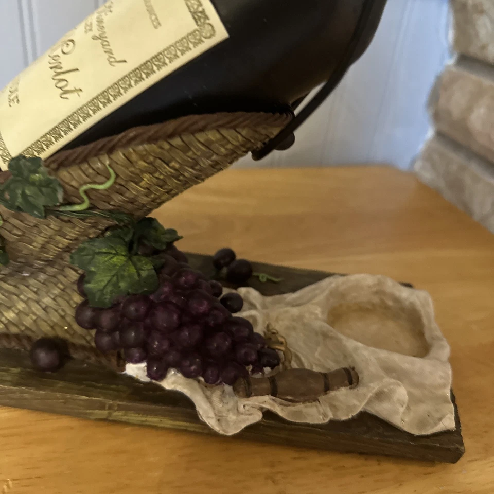 Yankee Candle Tart Melt Warmer Wine Bottle Merlot Basket Grape Decorative READ - Image 2 of 4