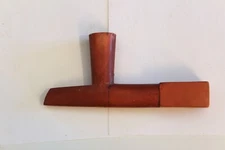 Antique Plains Indian Native American Carved Catlinite Stone Peace Pipe Bowl 7”