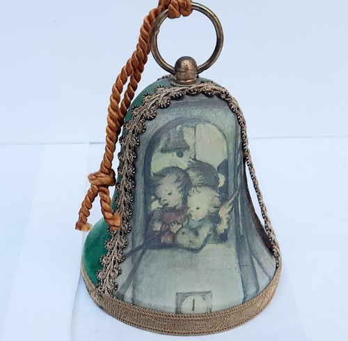 Vintage REUGE Swiss Christmas Bell Music Box Velvet Floral WORKS