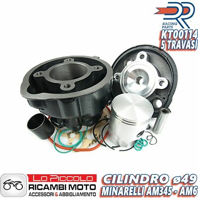 DR-KT00094 Gruppo Termico DR 50cc Ghisa Grigia Evolution MBK Nitro / A
