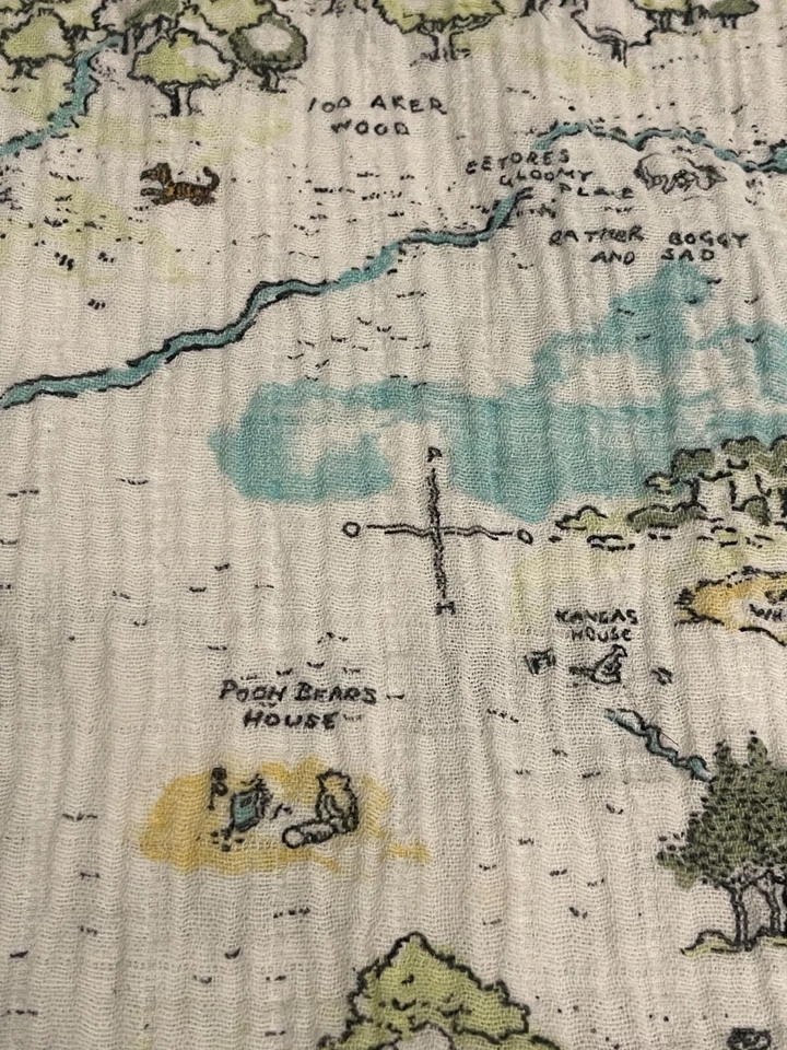 Cobertor de madeira Aden + Anais Disney Baby Winnie Pooh 100 acres - Imagem 2 de 4