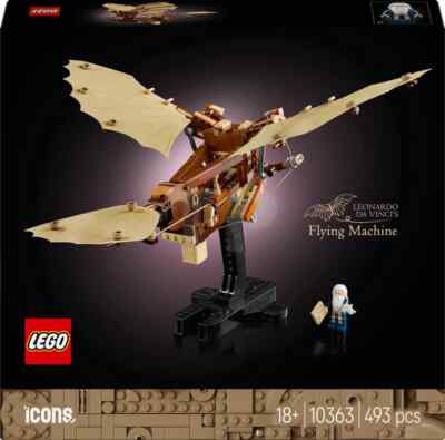 LEGO Icons Leonardo da Vinci's Flying Machine DIY Kit 10363 Building Toy Set New