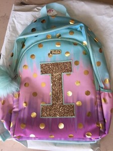 justice ombre foil dot backpack