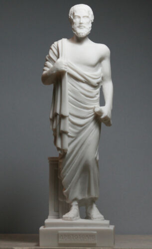 ARISTOTLE Greek Philosopher & Scientist Cast Marble Statue Sculpture Figure 9.6" - Picture 1 of 9