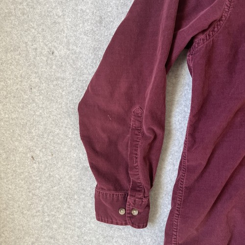 Pendleton Corduroy Button Down Shirt Mens XL Maroon Red Long Sleeve 100% Cotton - Picture 6 of 18