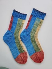 Hand Knitted Wool Socks Size 5-7  58
