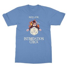 Roll for Intimidation Check Funny DnD Dungeons  Dragons Unisex Tee Tshirt