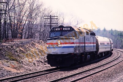 Vtg 1988 Train Slide 218 AMTK Amtrak Engine X7G196 | eBay