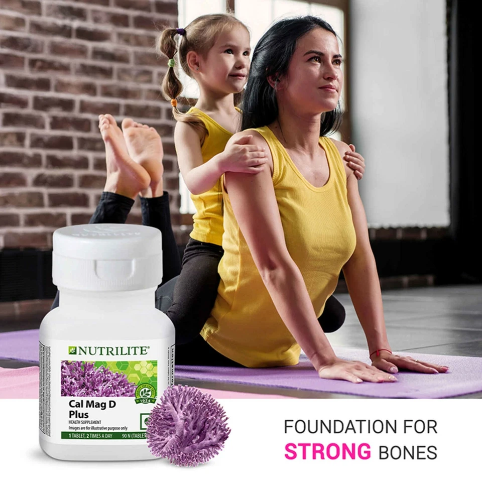 Amway Nutrilite Cal Mag D Plus 90 Comprimidos Suplemento Calcio - 90N  Foto 3 de 3