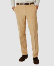 Michael Kors Men's Beige Modern-Fit Corduroy Dress Pants Size 30W 30L