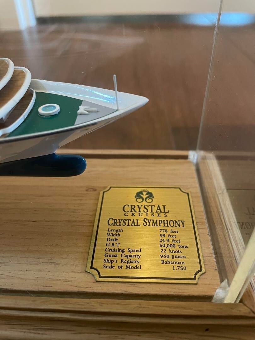 Crystal Symphony Luxury Cruise Passenger Ship Model Figure