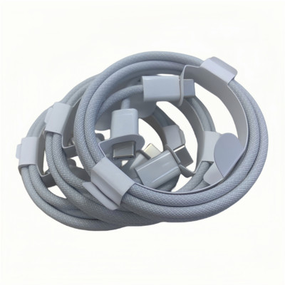 3X PD Fast Charger Block Braided Type USB C To USB C Cable For iPhone 15 16 17