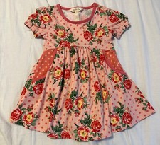 Matilda Jane Pretty In Pink Dress Girls Brilliant Daydream Floral Dot Size 2