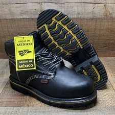 Men's Work Boots Genuine Leather Heavy Duty Soles Resistant Botas de Trabajo 418