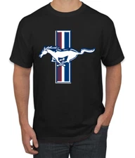 Ford Mustang Retro USA Vintage Logo Classic Bar Cars and Trucks Cool Men Shirt