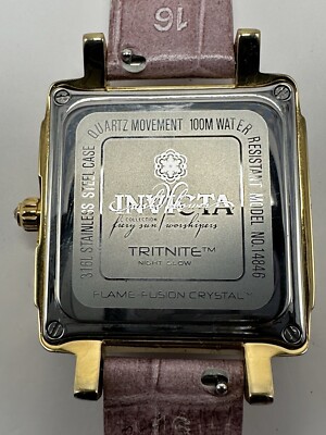 Invicta 14846 Ladies Tritnite Night Glow Wildflower New Battery 33MM‎ 8\