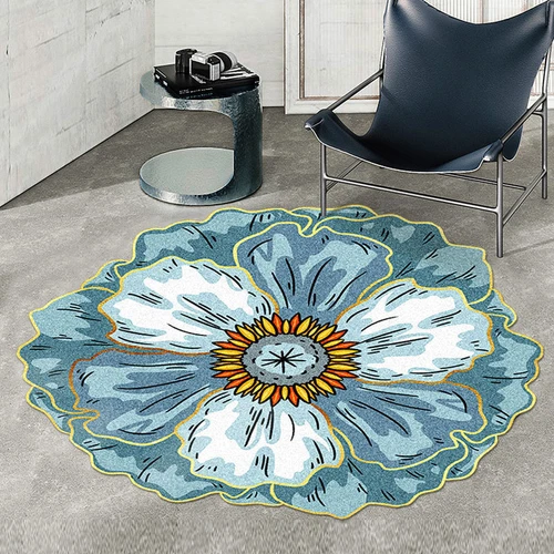 Modern Area Rug Round Carpet Bedroom Door Floor Anti-slip Entry Door Mat - Bild 28 von 38